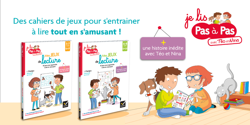 Des cahiers de jeux pour s'entraîner à lire tout en s'amusant ! 
