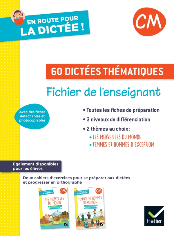 En Route Pour La Dictee Cm Ed 22 Fichier Photocopiable 60 Dictees Thematiques Editions Hatier