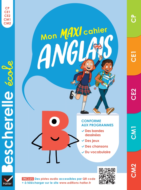 Bescherelle Ecole Mon Maxi Cahier D Anglais Cp Ce1 Ce2 Cm1 Cm2 Editions Hatier