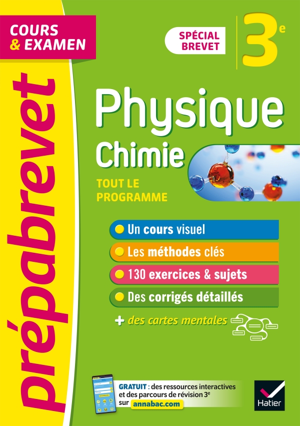 Prépabrevet PhysiqueChimie 3e Brevet 2024 Editions Hatier