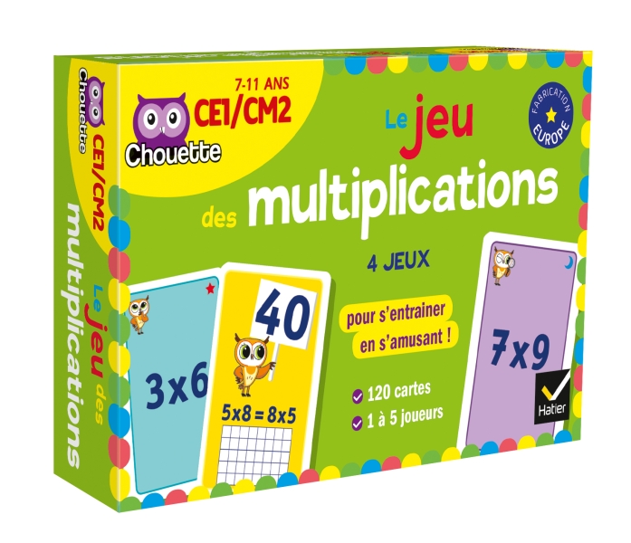 Le jeu des multiplications CE1-CM2