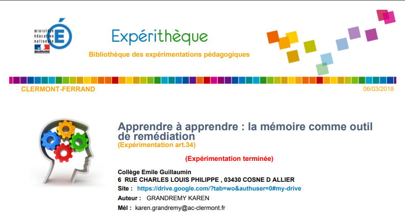 Apprendre à apprendre