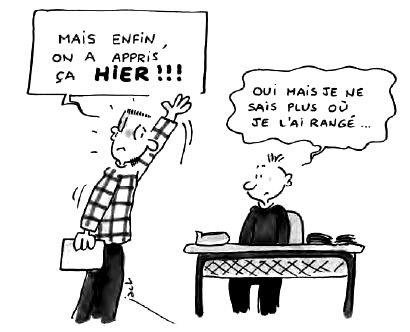 Dessin d'un professeur et d'un enfant