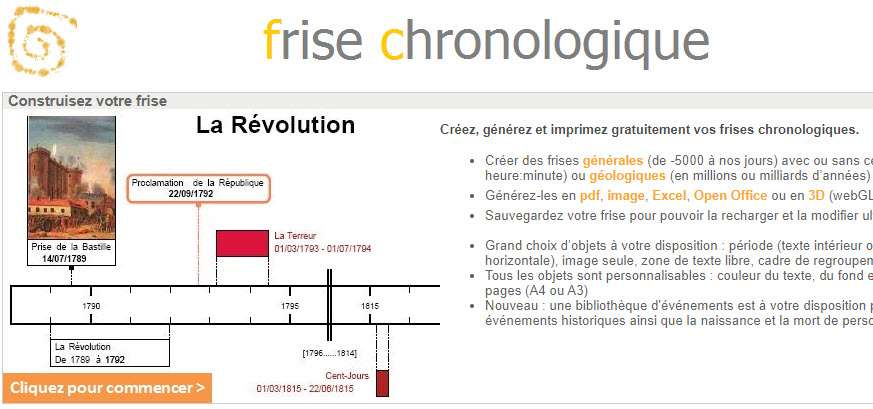 Créer ses frises chronologiques