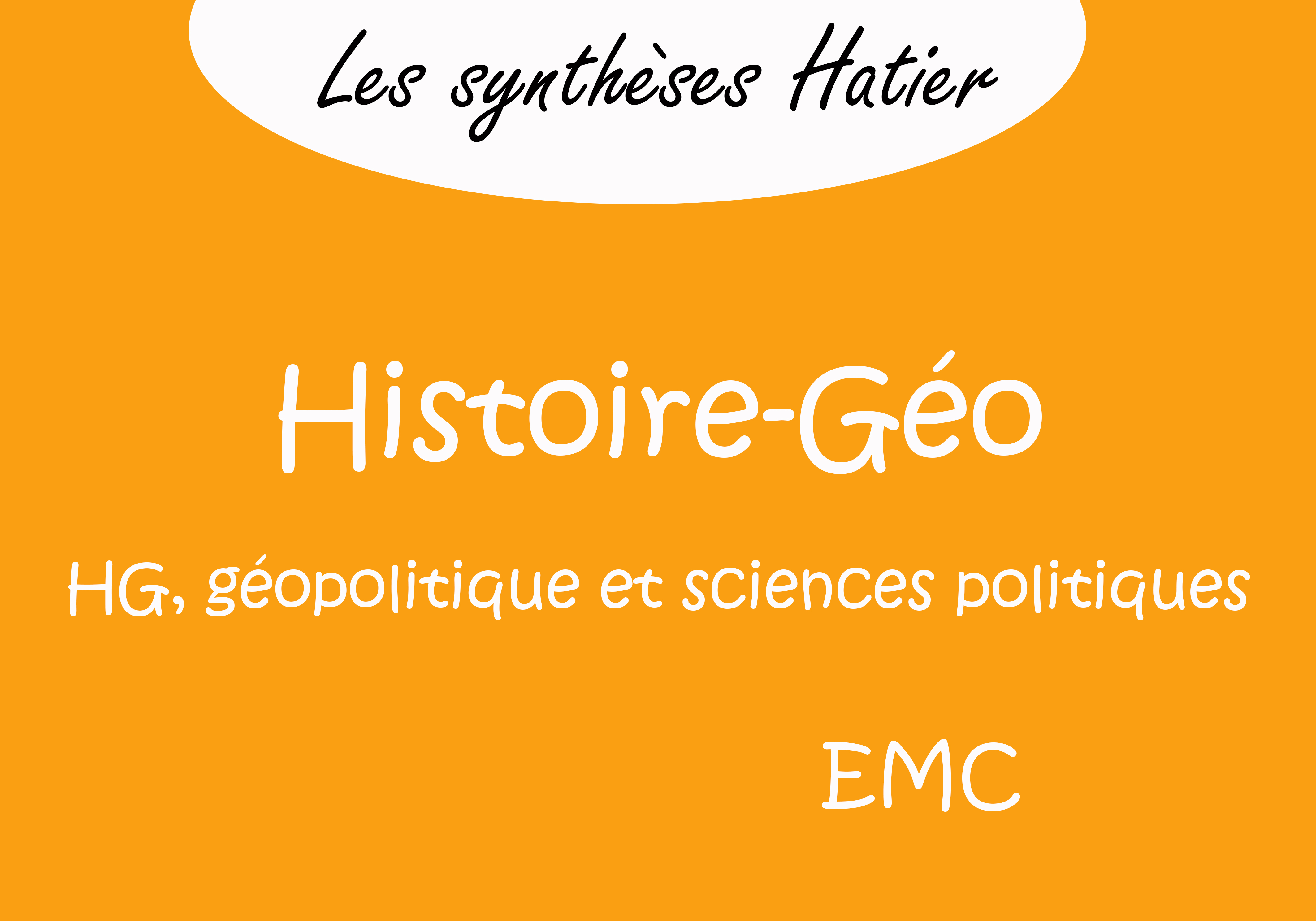 Synthèse sciences humaines : Histoire géo, EMC, géopolitique