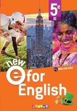 NEW E For English - Anglais 5e Ed. 2022 - Livre élève