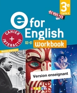 E for English 3e - Anglais Ed.2017 -  Workbook numérique  enseignant