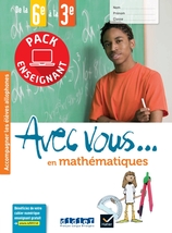 Avec vous... en mathématiques - de la 6e à la 3e - Pack numérique enseignant
