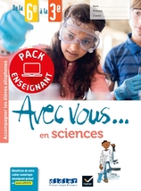 Avec vous... en sciences - de la 6e à la 3e - Pack numérique enseignant