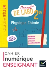 Physique chimie 2de - Ed 2019 - Carnet de labo numérique enseignant