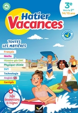 Cahier de vacances 2023 de la 3e à la 2de