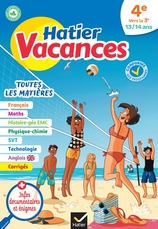 Cahier de vacances 2023 de la 4e vers la 3e