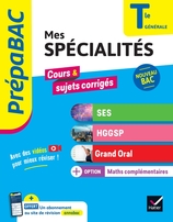 Prépabac Mes spécialités SES, HGGSP, Grand Oral & Maths complémentaires Tle - Bac 2025