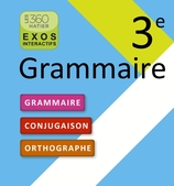 Grammaire collège 3e éd. 2016 - Pack d'exos interactifs