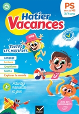 Hatier vacances - Cahier de vacances 2025 de la PS vers la MS 3/4 ans