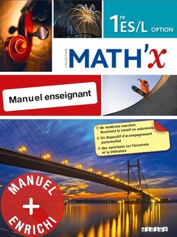 Math'X 1re ES-L - Manuel numérique premium enseignant