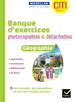 Magellan Géographie CM Ed 2022 Banque d'exercices photocopiables détachables + ressources numériques