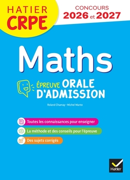 Mathématiques - CRPE 2025 - Epreuve orale d'admission