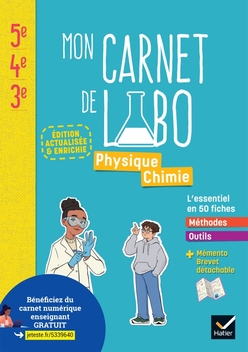 Microméga Physique Chimie Cycle 4 - Ed 2025 - Mon carnet de labo numérique enseignant