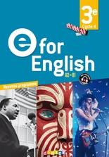 E for English 3e (éd. 2017) - Livre