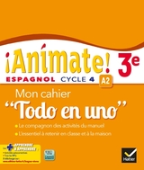 Animate ! Todo en uno. Espagnol A2, 3e,  Éd. 2016. Cahier numérique enrichi