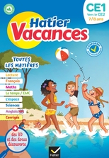 Cahier de vacances 2023  du CE1 vers le CE2 7/8 ans