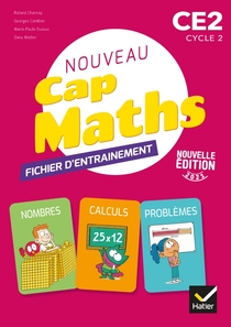 Cap Maths CE2, 2021 - Fichier entraînement + Livret problèmes + Cahier de géom. Pack numérique élève