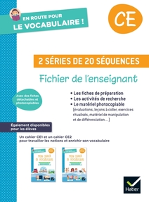En route pour le vocabulaire ! CE - Ed. 2025 - Fichier de l'enseignant