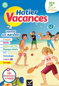 Cahier de vacances 2023 de la 5e vers la 4e