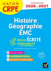 Histoire-Géographie-EMC- CRPE 2025-2026 - Epreuve écrite d'admissibilité